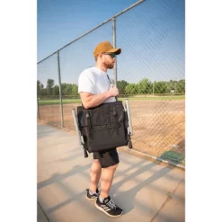 Stansport Folding Stadium Seat With Arms Black/Ten -Outdoor Garden GUEST 01bf71df baf9 44a0 953f 20235af96ab2