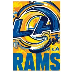 Evergreen NFL Los Angeles Rams Garden Suede Flag 12.5 X 18 Inches Indoor Outdoor Decor