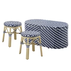 3pc Willa Aluminum & Wicker Patio Conversation Set - MiBasics -Outdoor Garden GUEST 03a614cb 2af4 4783 aa71 3adb876cac7b