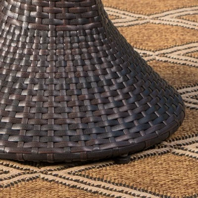 Franklin 16" Wicker Hourglass Side Table - Multibrown - Christopher Knight Home 3 Franklin 16" Wicker Hourglass Side Table - Multibrown - Christopher Knight Home - Image 3