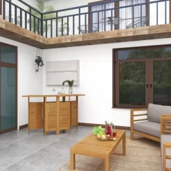 Patio Bar Table Teak - Olivia & May 33 Patio Bar Table Teak - Olivia & May -Outdoor Garden GUEST 052e4e87 e8b4 4a40 a2bf 7f11b189171a