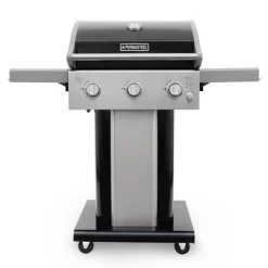 Permasteel 3-Burner Gas Grill With Foldable Side Tables -Outdoor Garden GUEST 0556a4f1 e413 47be 9eb8 58bed5a34b45