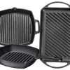 Bruntmor Pre Seasoned Cast Iron 3 Piece Grill Bundle Gift Set, Black Set Of 3