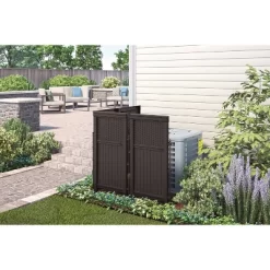 44" Resin Wicker Screen Enclosure Java Brown - Suncast -Outdoor Garden GUEST 06f6ec33 6a7c 4c3d 8867 e34738b2db2b