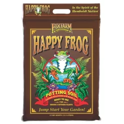 FoxFarm FX14054 Happy Frog Nutrient Rich And PH Adjusted Rapid Growth Garden Potting Soil Mix Is Ready To Use, 12 Quart (2 Pack)