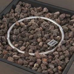 Walson 5pc Acacia Wood Club Chairs And Fire Pit Set Teak And Brown - Christopher Knight Home -Outdoor Garden GUEST 08b1b88b 2618 486a b140 30af8307f9ed