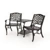 Sarasota Cast Aluminum Adjoining Patio Chair - Bronze - Christopher Knight Home