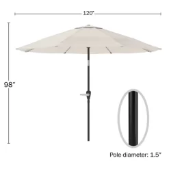 Nature Spring Auto-Tilt Patio Umbrella - 10-Foot, Tan 7 Nature Spring Auto-Tilt Patio Umbrella - 10-Foot, Tan -Outdoor Garden GUEST 09f4696b 19fa 4212 b117 65a645eec1fe