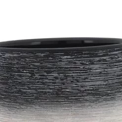 Sagebrook Home Round Ceramic Planter Pot With Wood Stand Gray/White -Outdoor Garden GUEST 0a4f21a8 90ff 4331 ac6c f841481197b1