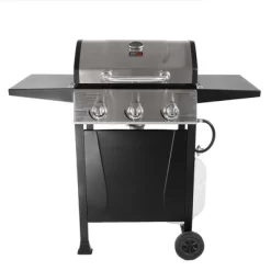 Grill Boss GBC1932M Outdoor BBQ 3 Burner Propane Gas Grill For Barbecue Cooking With Top Cover Lid, Wheels, And Side Storage Shelves, Black -Outdoor Garden GUEST 0a6c9a80 5892 4cd4 911f 8e3c3e683bb3