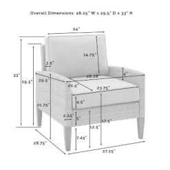 Capella 7pc Outdoor Wicker Sofa Set - Gray - Crosley -Outdoor Garden GUEST 0ac61b58 c93b 4077 958f f993cd5bd0a0