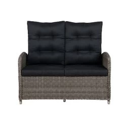Monaco 3pc Set With 2 Seat Reclining Bench & 2 Ottomans - Gray - Alaterre Furniture -Outdoor Garden GUEST 0b069538 d031 4c24 85b7 99bef0e2f9b0