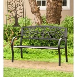 Plow & Hearth - Arched Metal Garden Trellis With Symbolic Tree Of Life Design, Weather-Resistant, Antique Copper -Outdoor Garden GUEST 0c9a1870 ab0c 4dee ab50 881d9f41d352