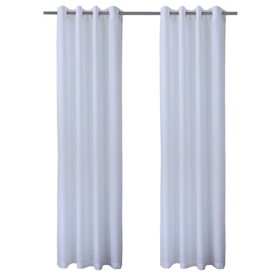 Commonwealth Seascapes Light Filtering Satiny Look And Feel Provide Privacy Grommet Outdoor Panel Pair White 1 Commonwealth Seascapes Light Filtering Satiny Look And Feel Provide Privacy Grommet Outdoor Panel Pair White