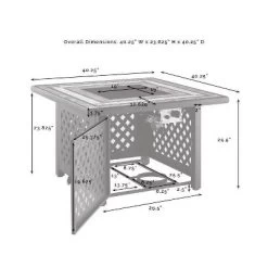 Palm Harbor 5pc Outdoor Wicker Conversation Set With Fire Table - Gray - Crosley -Outdoor Garden GUEST 0fd5736e 16dc 42fa 8cc0 142c92078f1b