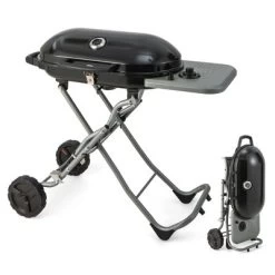 Costway Portable Propane Grill Folding Gas Grill Griddle With Wheels & Side Shelf -Outdoor Garden GUEST 109f9a06 80a5 41a4 87af 3c6198da95a1