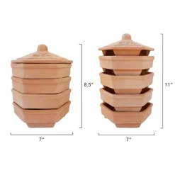 Tribest GEO Terradisiena 4-Tier Terracotta Sprouter – Brown -Outdoor Garden GUEST 14339074 c828 4d91 addb 06437f325d2a