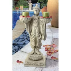 Design Toscano Avalokitesvara Buddha Garden Statue - Off-White