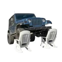 Semco Rockaway Heavy-Duty All-Weather Low Maintenance Easy Assembly Plastic Outdoor Rocking Chair For Deck And Patio, Green (4 Pack) -Outdoor Garden GUEST 164f2820 5bc9 4d9e be56 3848b75fc24c