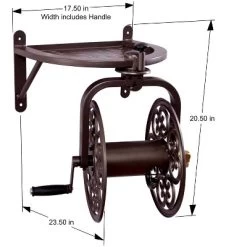 Liberty Garden LBG-710 Navigator Wall-Mounted 360 Degree Rotating Garden Hose Reel, Bronze, Holds 125-Feet Of 5/8 Inch Hose 6 Liberty Garden LBG-710 Navigator Wall-Mounted 360 Degree Rotating Garden Hose Reel, Bronze, Holds 125-Feet Of 5/8 Inch Hose -Outdoor Garden GUEST 18114d64 8223 4f32 8b63 c403ac229305