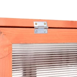 Outsunny Wooden Cold Frame Small Mini Planter Box For Outdoor And Indoor, Natural, 30" L X 24" W X 44" H -Outdoor Garden GUEST 1894e45b 90ef 421a 807a 8e9933ed4c6c