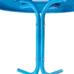 Northlight 22" Round Outdoor Retro Steel Tulip Side Table, Turquoise Blue 5 Northlight 22" Round Outdoor Retro Steel Tulip Side Table, Turquoise Blue -Outdoor Garden GUEST 190bba34 cfa9 4901 9023 f51e3a41b473
