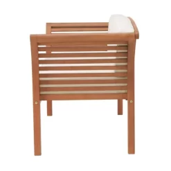 Stamford Eucalyptus Wood Outdoor Bench With Cushions - Natural - Alaterre Furniture 9 Stamford Eucalyptus Wood Outdoor Bench With Cushions - Natural - Alaterre Furniture -Outdoor Garden GUEST 194aae4d 0eff 45aa 8895 225db9b44f9f