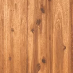 Galia 2pc Square Leg Acacia Wood Chair And Ottoman With Cushions - Brown - Saracina Home -Outdoor Garden GUEST 198e4c8b 1222 4154 9235 ee645024342e