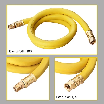 Fleming Supply Retractable Rubber Air Hose Reel, 20.75" X 7" X 19" 2 Fleming Supply Retractable Rubber Air Hose Reel, 20.75" X 7" X 19" - Image 2