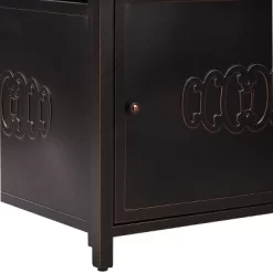 5pc Outdoor Dining Set With 42" Aluminum Square Medallion Design Fire Table & Deep Seating Swivel Rocking Chairs - Oakland Living -Outdoor Garden GUEST 1a710b5b 4064 44d0 abbd b3d4210c0a4e