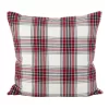 20"x20" Borland Plaid Down Filled Square Throw Pillow - Saro Lifestyle