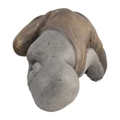 12" Polyresin No Speak Baby Monk Figurine Gray/Gold - Sagebrook Home -Outdoor Garden GUEST 1b77cc1f da55 407a a3ea 877984afcc32