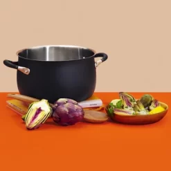 Meyer Accent Series 6.5qt Stainless Steel Induction Stockpot Matte Black -Outdoor Garden GUEST 1be0be22 5afd 4a0b 8651 5de0031bb454