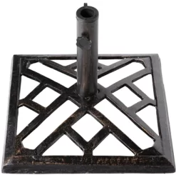 Gardenised Outdoor Patio Cast Iron Umbrella Base Holder Stand -Outdoor Garden GUEST 1c71c627 43a9 4275 a7c1 48c889ebec1f