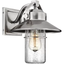 Generation Lighting Boynton 10 3/4" High Marine Grade Steel Finish Outdoor Wall Light