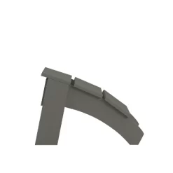 Merrick Lane Modern All-Weather Poly Resin Wood Adirondack Ottoman Foot Rest -Outdoor Garden GUEST 1e158076 40ca 4ade b9f3 aa35f1d9b7a5