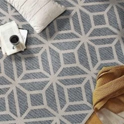 World Rug Gallery Modern Contemporary Geometric Indoor/Outdoor Area Rug -Outdoor Garden GUEST 1e5bc8ed 0835 445f a1e0 8e11466318c7