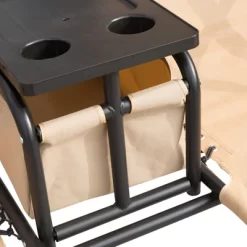 Outsunny 2 Person Covered Porch Swing With Pivot Storage Table, Cup Holder, & Adjustable Overhead Canopy -Outdoor Garden GUEST 1eb5625d 3a08 4344 8bba 596ec92403fc