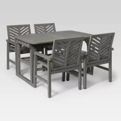 5pc Slatted Extendable Acacia Wood Patio Dining Set - Saracina Home 16 5pc Slatted Extendable Acacia Wood Patio Dining Set - Saracina Home -Outdoor Garden GUEST 1eb62831 b93a 4eb8 ba69 955190a8982d