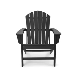 5pk Plastic Resin Adirondack Chair With Side Table & Ottoman - EDYO LIVING