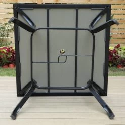 5pc Patio Dining Set With Square Table & Padded Arm Chairs - Captiva Designs -Outdoor Garden GUEST 21156517 6b82 4b70 89ca 8dba21827ab4