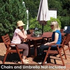 Sunnydaze Decor Sunnydaze Outdoor Meranti Wood With Teak Oil Finish Family Rectangular Patio Dining Table - 6' - Brown 10 Sunnydaze Decor Sunnydaze Outdoor Meranti Wood With Teak Oil Finish Family Rectangular Patio Dining Table - 6' - Brown -Outdoor Garden GUEST 22c77125 639d 4489 ae07 8881ce3073cc