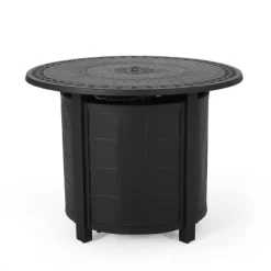 Amaya 5pc Outdoor 4 Wicker Swivel Chair & Fire Pit Set - Dark Brown/Beige/Matte Black - Christopher Knight Home 26 Amaya 5pc Outdoor 4 Wicker Swivel Chair & Fire Pit Set - Dark Brown/Beige/Matte Black - Christopher Knight Home -Outdoor Garden GUEST 231cad94 0799 4463 86d5 abb259e55e9b