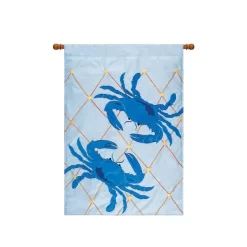 C&F Home Crab Garden Flag