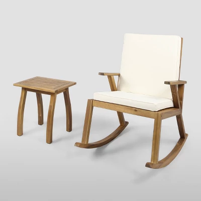 Champlain 2pc Acacia Seating Set - Christopher Knight Home 5 Champlain 2pc Acacia Seating Set - Christopher Knight Home - Image 5