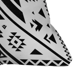 Nature Magick Southwest Geometric Bohemian Throw Pillow Black/White - Deny Designs