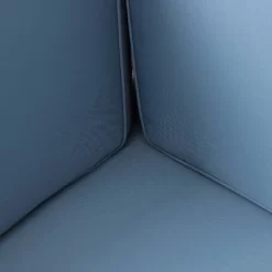 2pc Brava Outdoor Acacia Wood Right Arm Loveseat & Coffee Table With Cushion Teak/Blue - Christopher Knight Home -Outdoor Garden GUEST 25c45e15 815b 4871 9b77 7bc3e01e807c