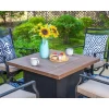 5pc Outdoor Set With Swivel Chairs & 34" Propane Fire Pit Table - Captiva Designs