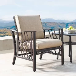 5pc Set With 42" Square Outdoor Aluminum Fire Table & Four Chairs - Oakland Living -Outdoor Garden GUEST 287cdae4 ffd1 4839 94f4 4ac980666649 1