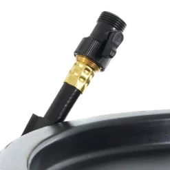 FCMP Outdoor RC45 45 Gallon Heavy Duty Outdoor Home Rain Water Catcher Barrel Container With Hose & Debris Screen, Black -Outdoor Garden GUEST 28f91947 1155 4572 a390 0907abf4ef7a